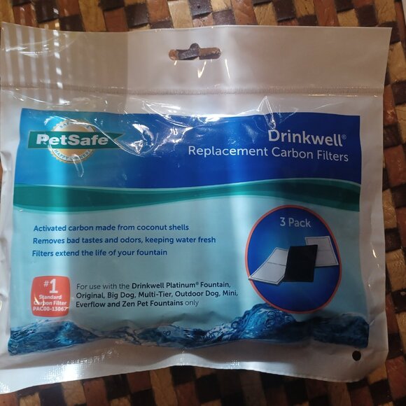 PetSafe Drinkwell Fountain Activated Carbon Replacement Filters 9 TOTAL - Picture 3 of 3
